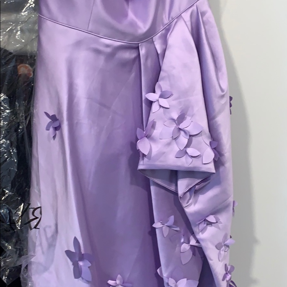 Sherri Hill Lilac Floral Ball Gown 52581 - Picture 12 of 13